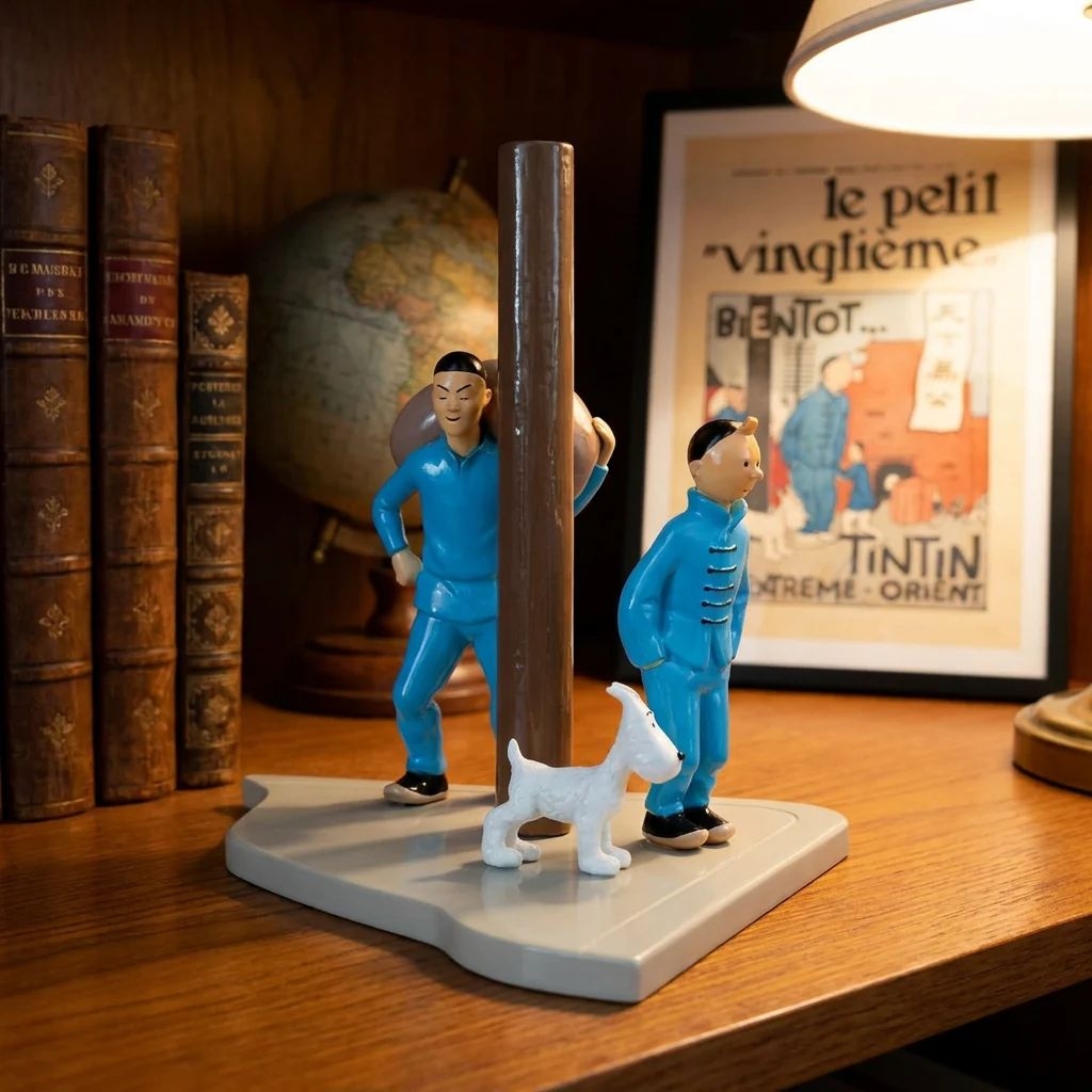  فیگور نایاب تن تن مدل Tintin in the Far East - The Blue Lotus 