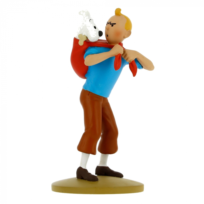 فیگور اورجینال تن تن مدل TINTIN CARRYING SNOWY 