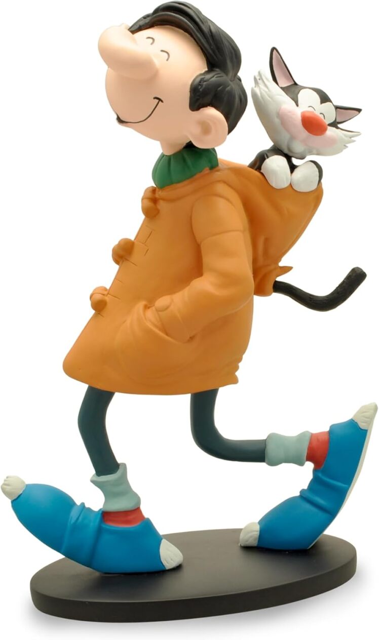 مجسمه کلکسیونی گاستون مدل Gaston Lagaffe Duffle-Coat with his cat