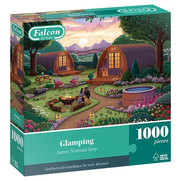  پازل 1000 تکه فالکون طرح Glamping | آرتبوک ایران 