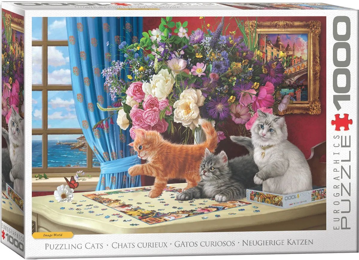 پازل یوروگرافیک 1000 تکه طرح Puzzling Cats