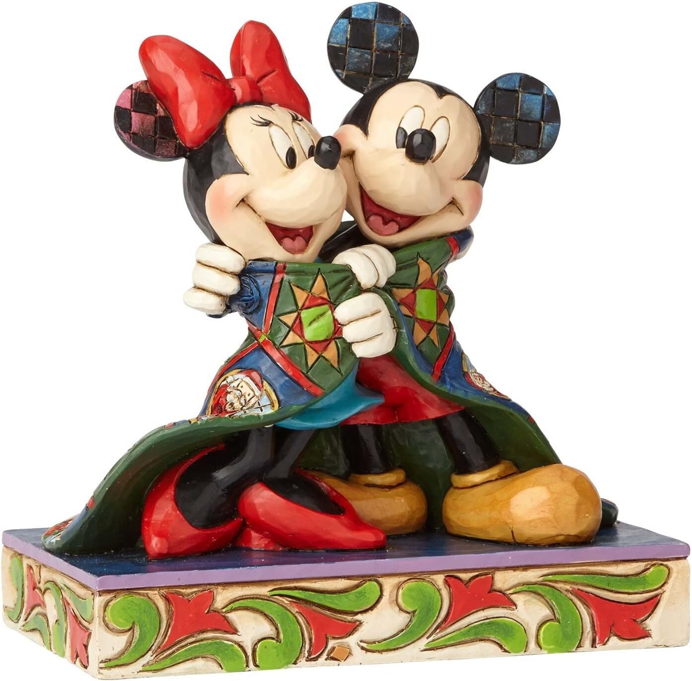 مجسمه دیزنی مدل Mickey Mouse & Minnie Mouse Christmas Stone