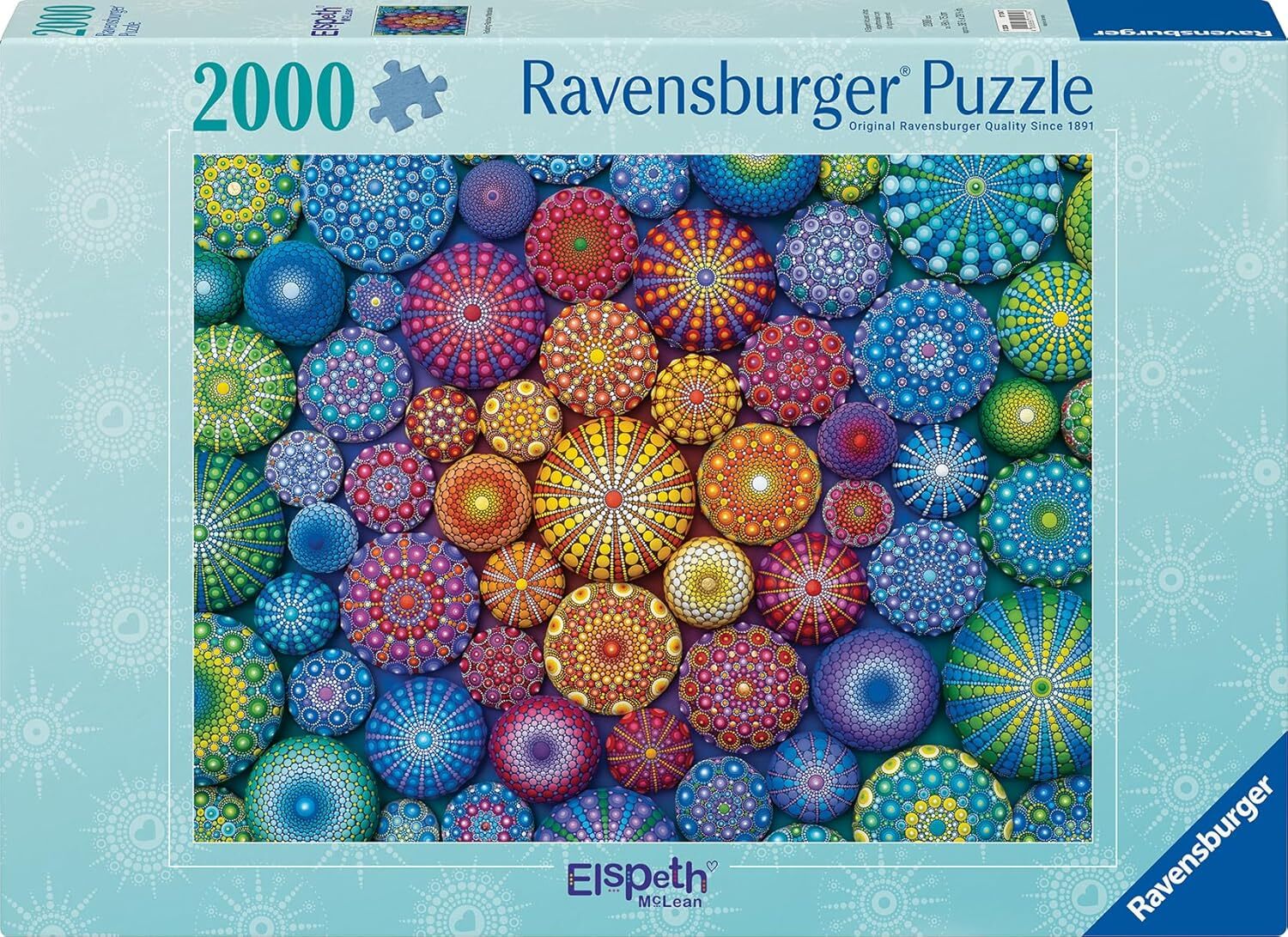 پازل 2000 تکه رونزبرگر طرح Radiating Rainbow Mandalas