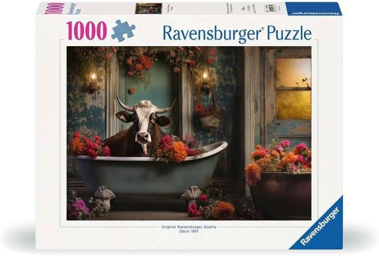 پازل 1000 تکه رونزبرگر مدل Cow in the Bathtub