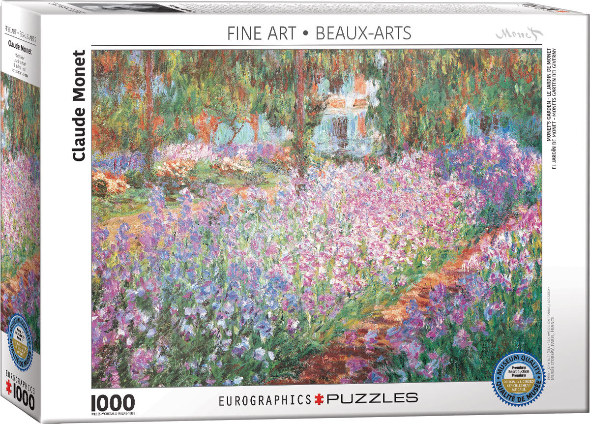  پازل یوروگرافیک 1000 تکه و اسمارت کات طرح Monet's Garden 