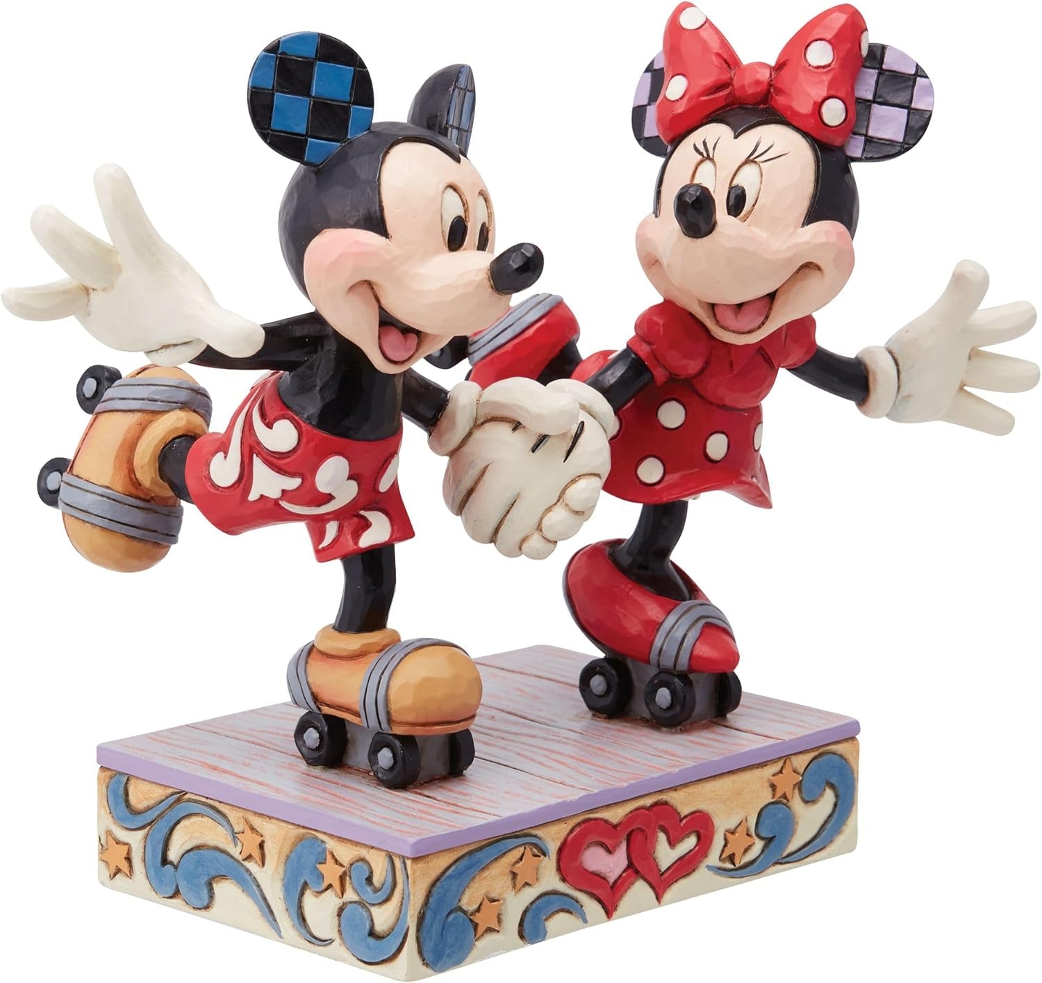 مجسمه دیزنی مینی و میکی موس Mickey and Minnie Mouse Roller Skating Figurine