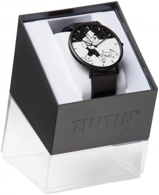 ساعت مچی بند چرمی تن تن مدل Watch Tintin and Snowy Classic Soviets