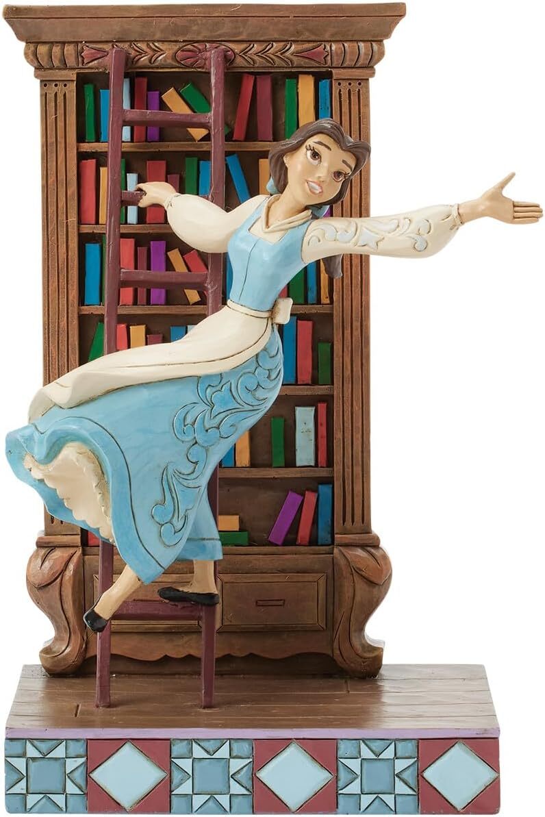 مجسمه دیزنی مدل Belle With Bookshelf