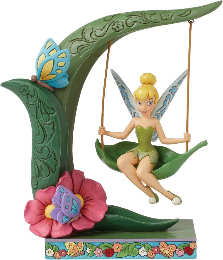 مجسمه دیزنی مدل Peter Pan Tinker Bell Spring Swing Figurine