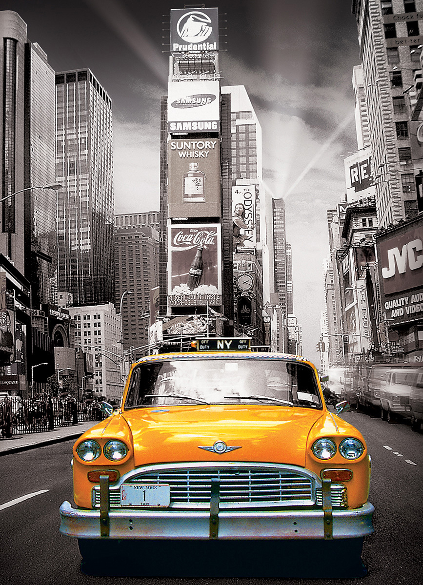 پازل یوروگرافیک 1000 تکه اسمارت کات New York City Yellow Cab