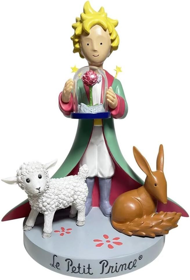 فیگور شازده کوچولو همراه با گل رز، روباه و گوسفند شرکت ENESCO