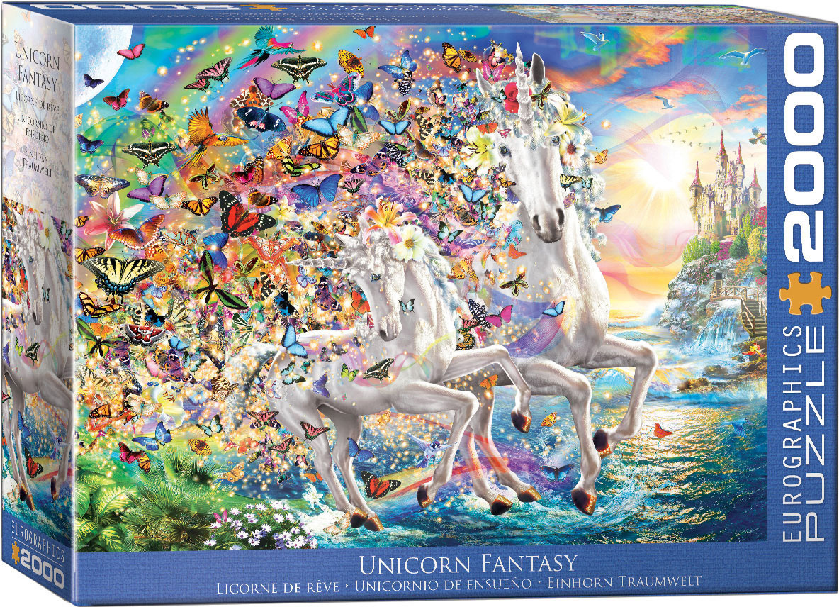 پازل 2000 تکه یوروگرافیک طرح Unicorn Fantasy
