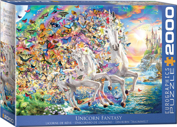 پازل 2000 تکه یوروگرافیک طرح Unicorn Fantasy