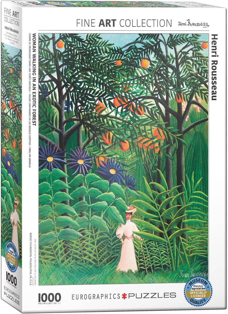 پازل یوروگرافیک 1000 تکه طرح Woman in an Exotic Forest