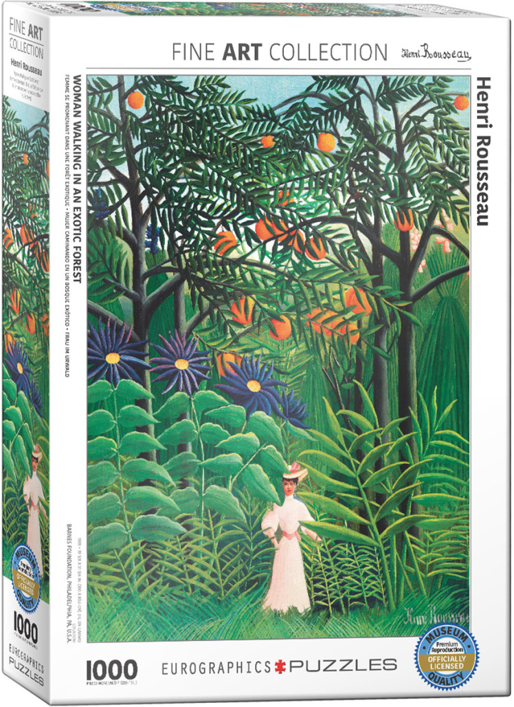 پازل یوروگرافیک 1000 تکه طرح Woman in an Exotic Forest
