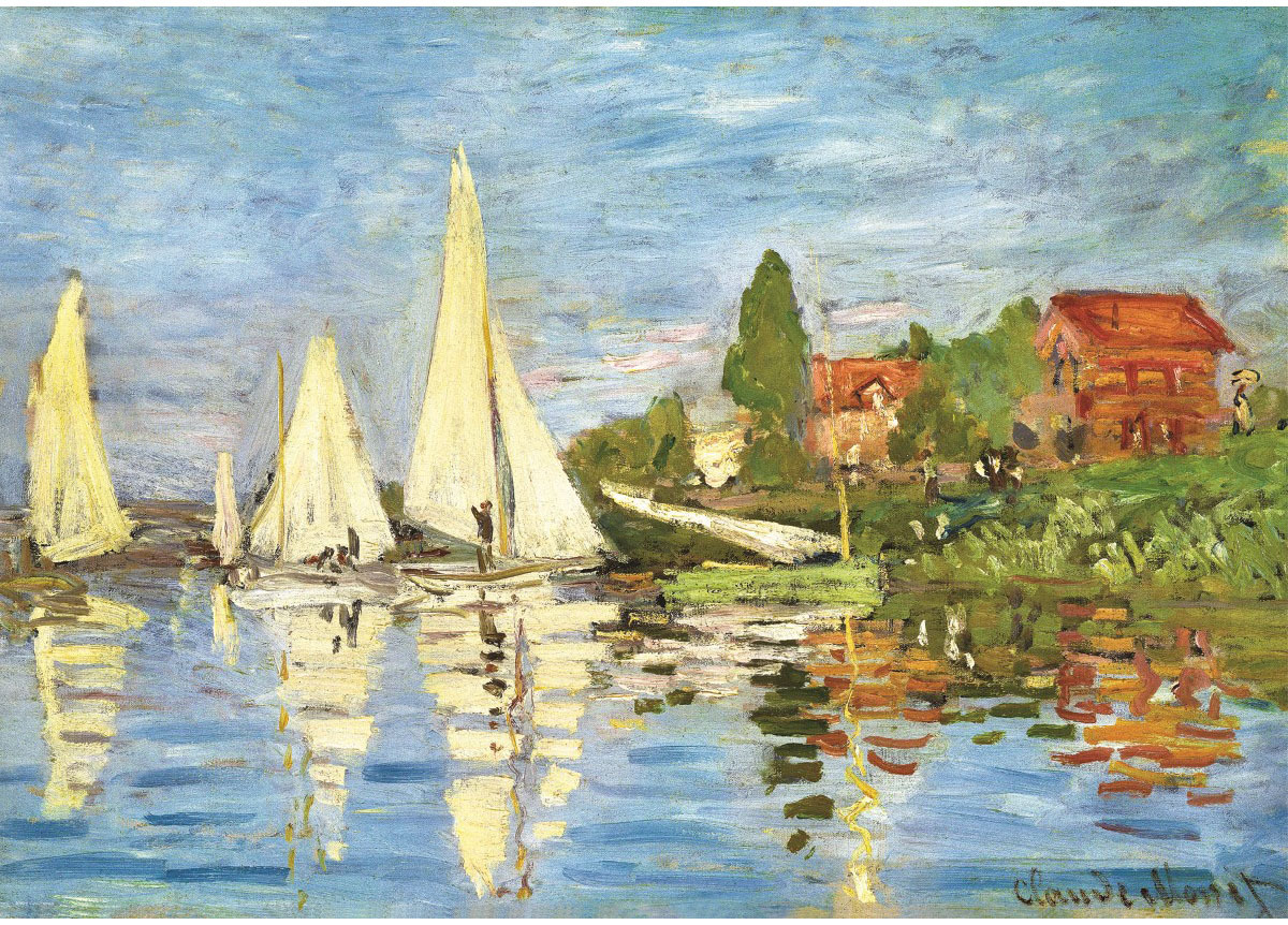 پازل یوروگرافیک اسمارت کات طرح Regattas at Argenteuil اثر کلود مونه
