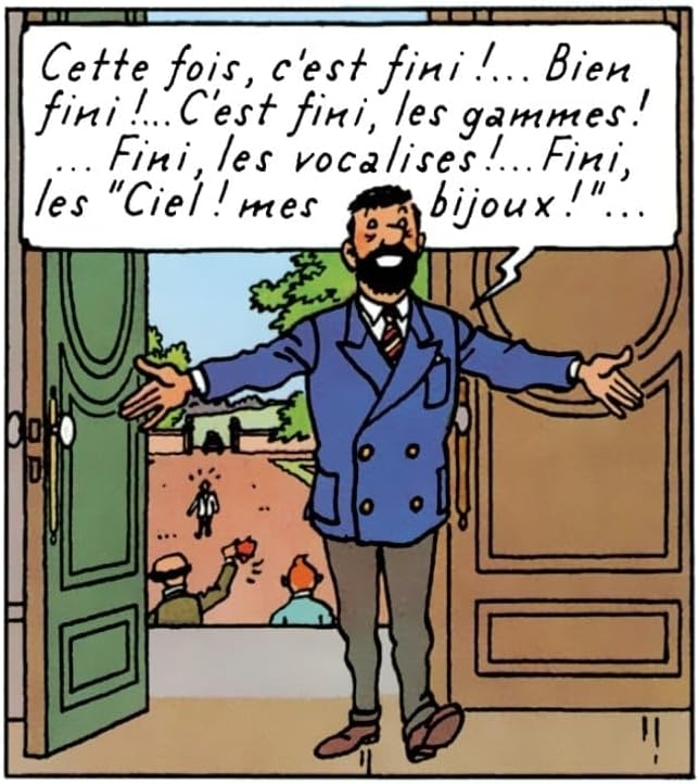 فیگور تن تن مدل تن تن کاپیتان هادوک با کت آبی