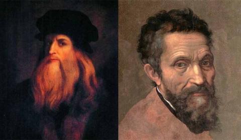 لئوناردو داوینچی و میکل‌آنژ؛ دو نابغه‌ای که نمی‌توانستند همدیگر را تحمل کنند