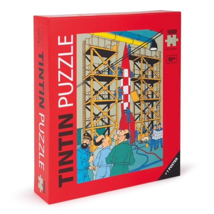 81567 Tintin XFLR6 Lunar Rocket Puzzle 1000 Pieces 