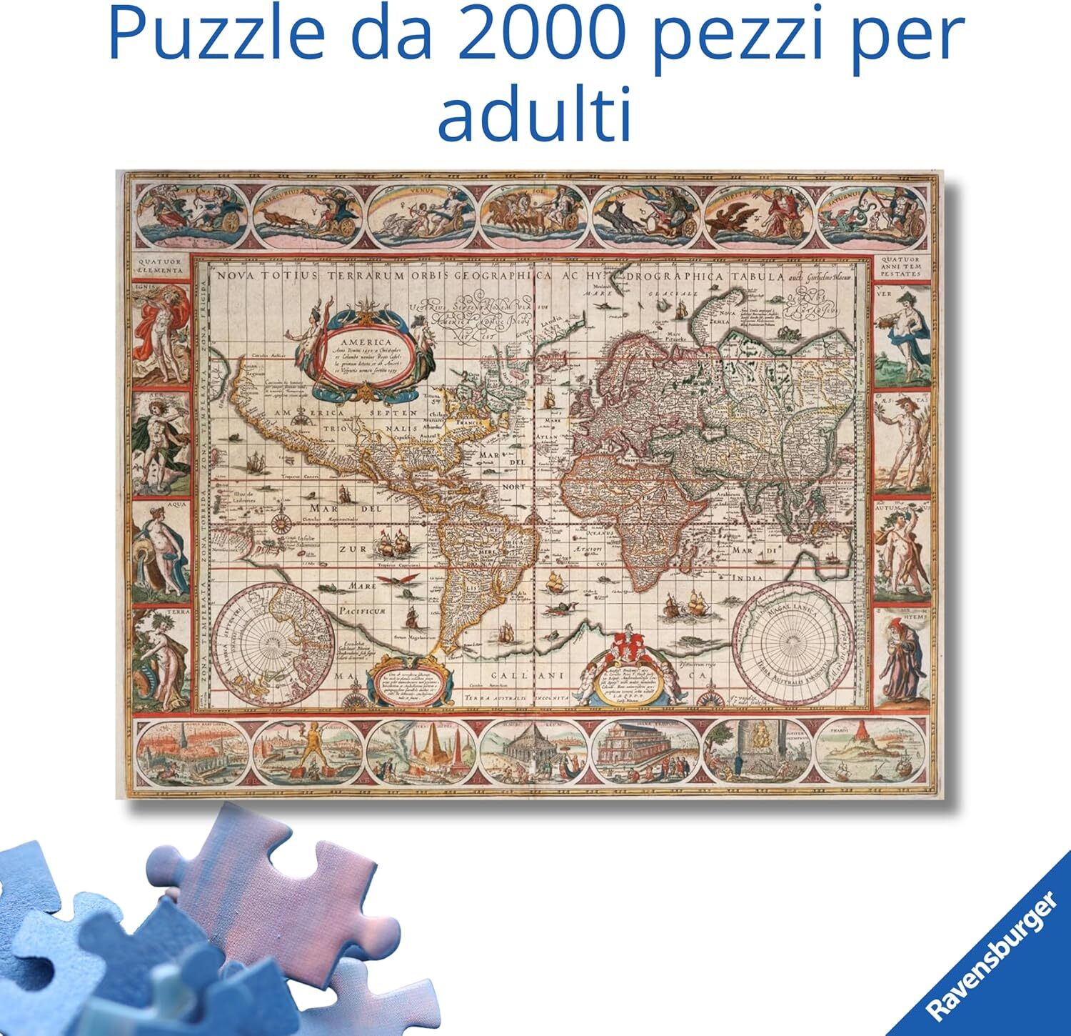  پازل 20۰۰ تکه رونزبرگر طرح نقشه جهان 